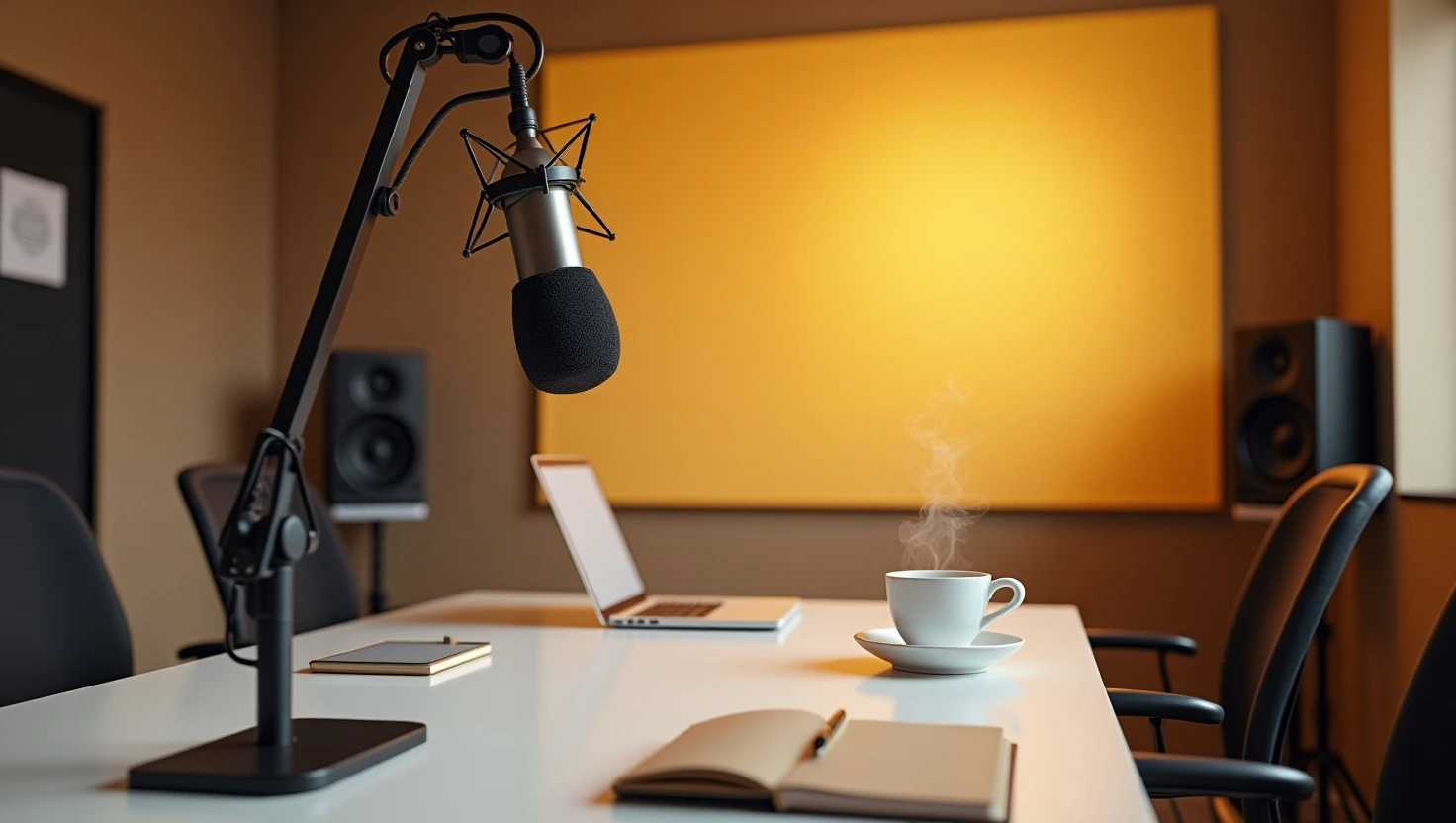 Financial podcasting setup